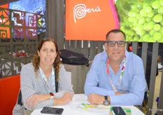 Camila Borgesa and Sergio Ratto from Agrokasa who are table grape growers and exporters from Peru. 